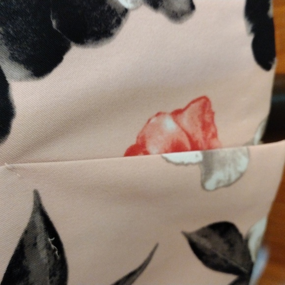 EUC db established 1962 Floral Pink Black and Grey Dress - Picture 9 of 13